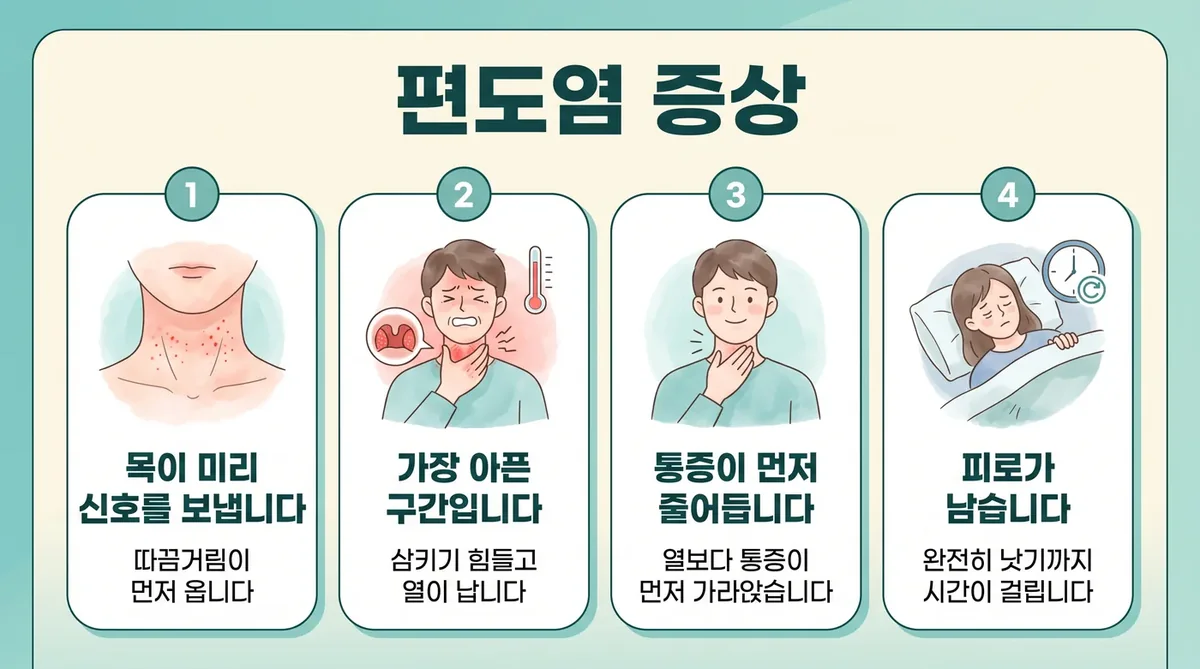 인천 송도 더율한의원 - 편도염 증상