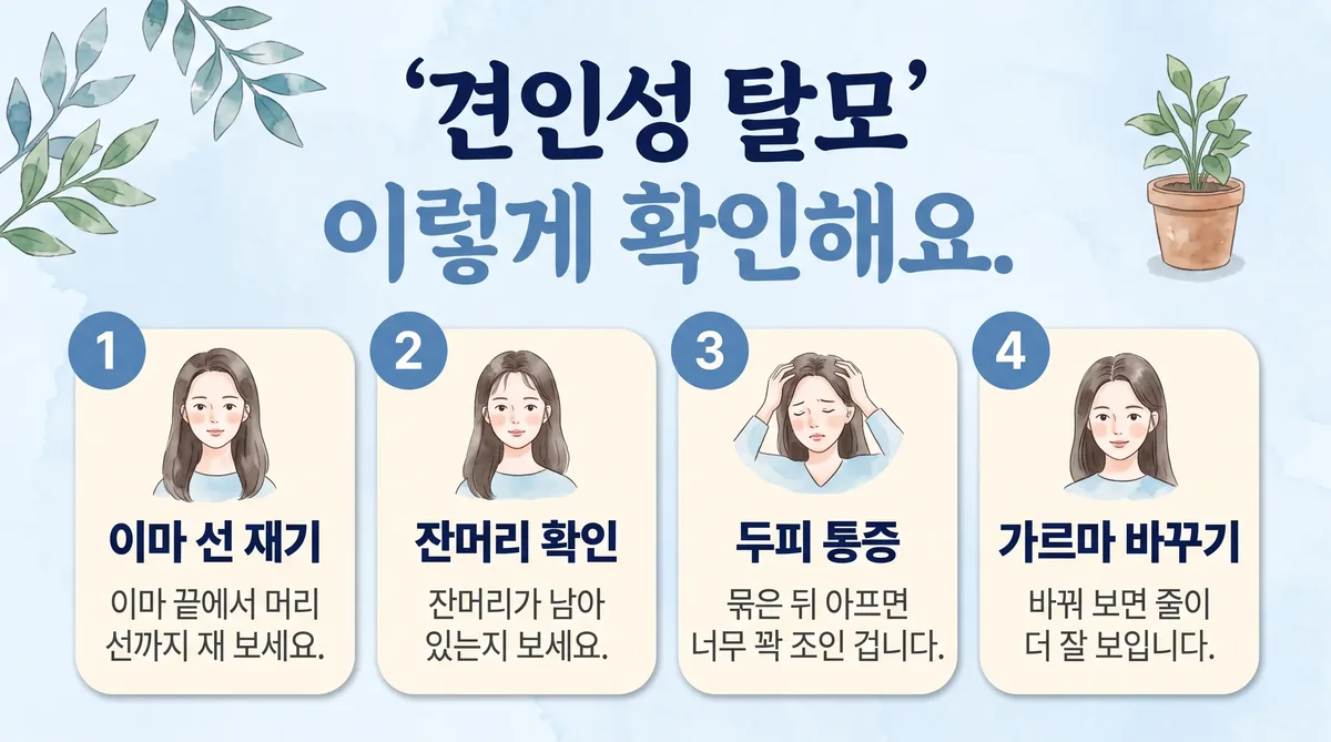 인천 송도 더율한의원 - 견인성 탈모 자가진단