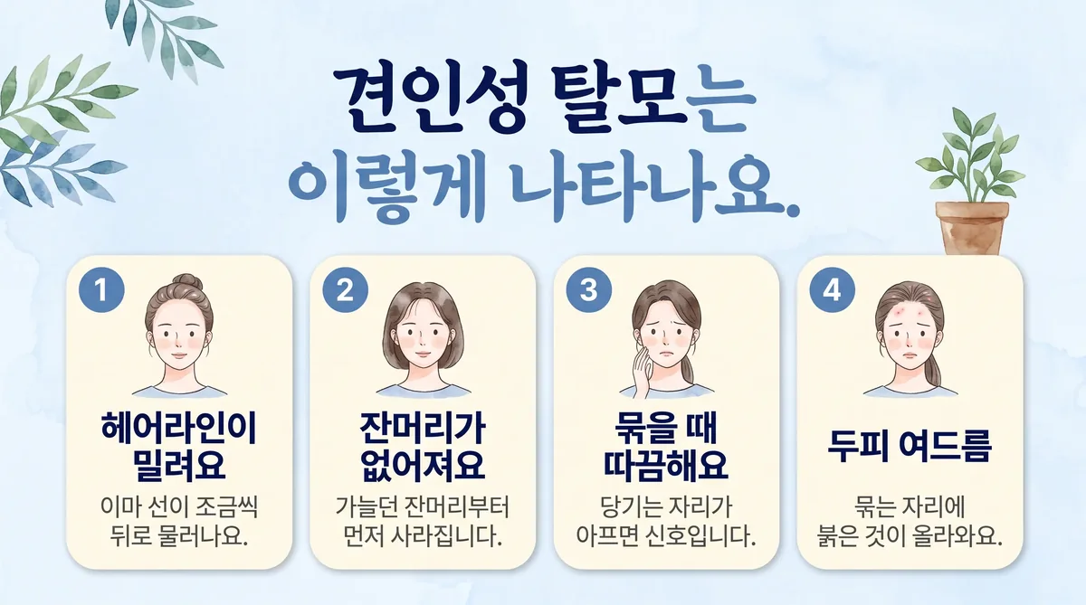 인천 송도 더율한의원 - 견인성 탈모 증상