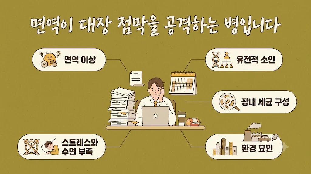 인천 송도 더율한의원 - 궤양성 대장염 원인