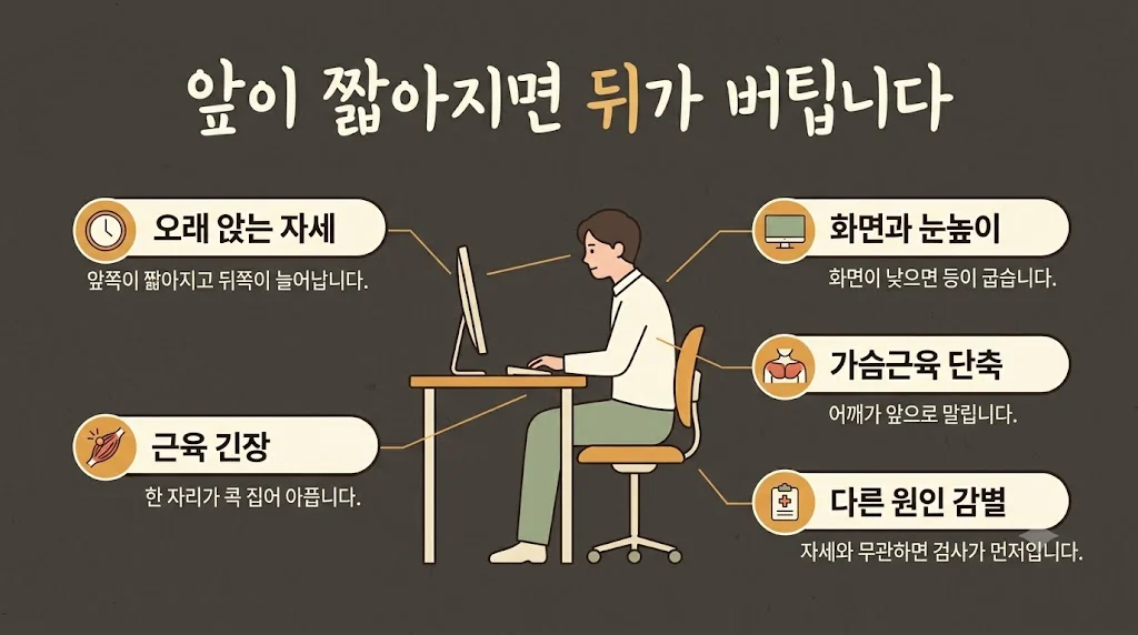 인천 송도 더율한의원 - 등 통증 원인