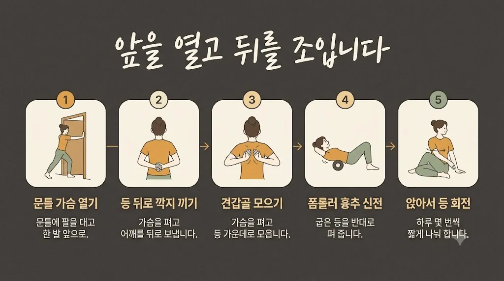 인천 송도 더율한의원 - 등 통증 운동