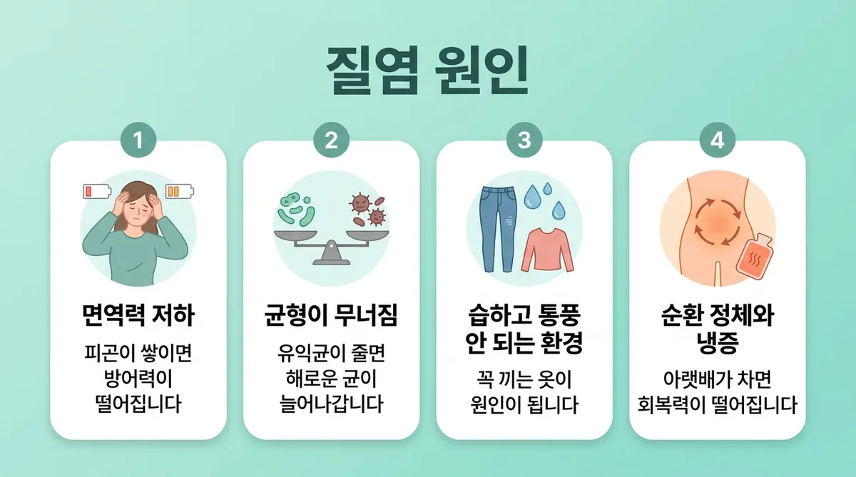 인천 송도 더율한의원 - 질염 원인