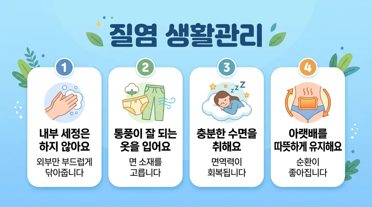 인천 송도 더율한의원 - 질염 생활관리