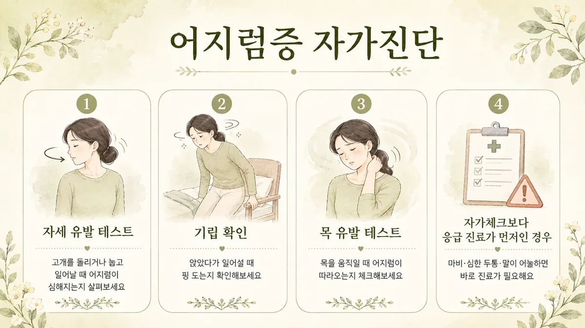 인천 송도 더율한의원 - 어지럼증 자가진단