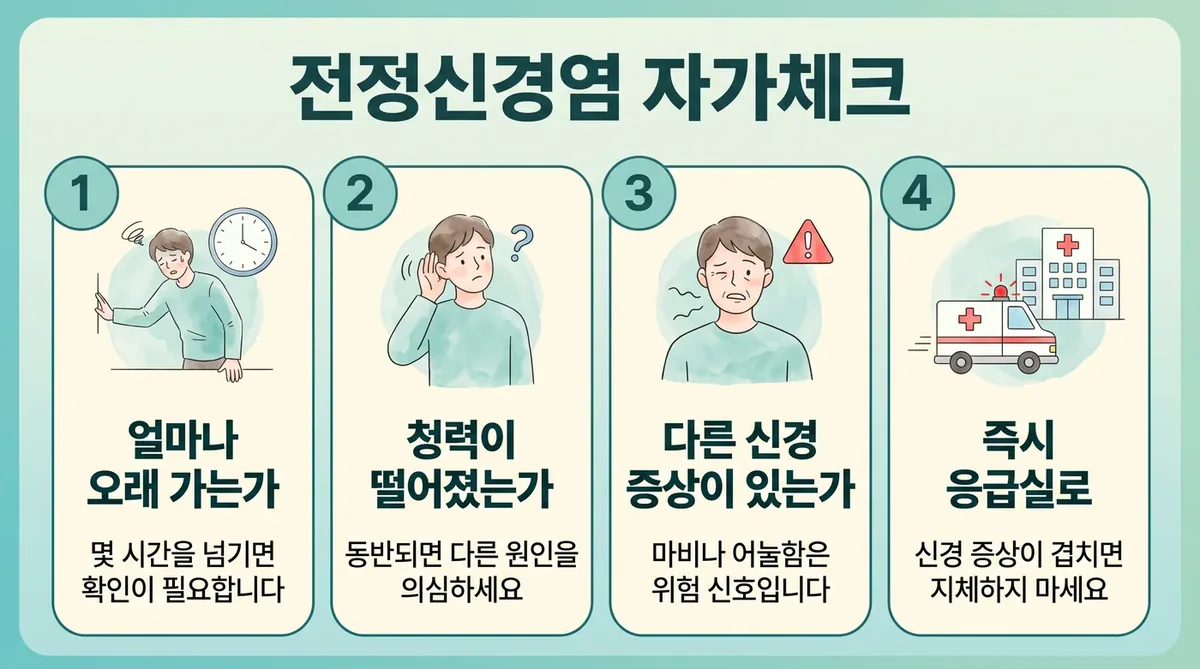 인천 송도 더율한의원 - 전정신경염 자가진단