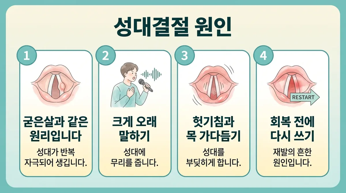 인천 송도 더율한의원 - 성대결절 원인