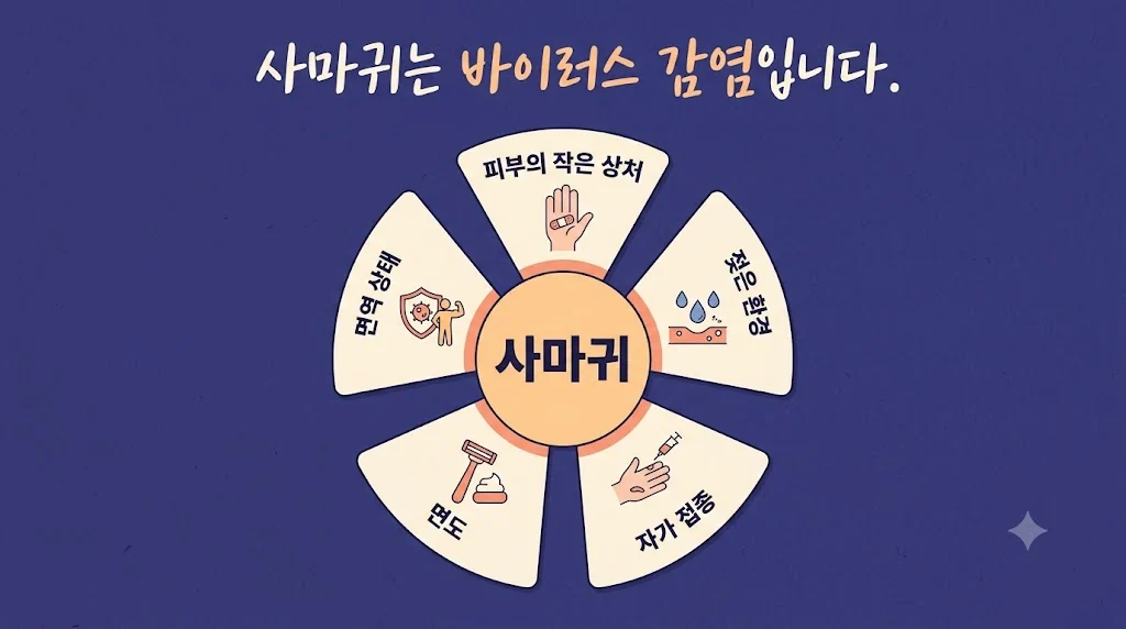 인천 송도 더율한의원 - 사마귀 원인
