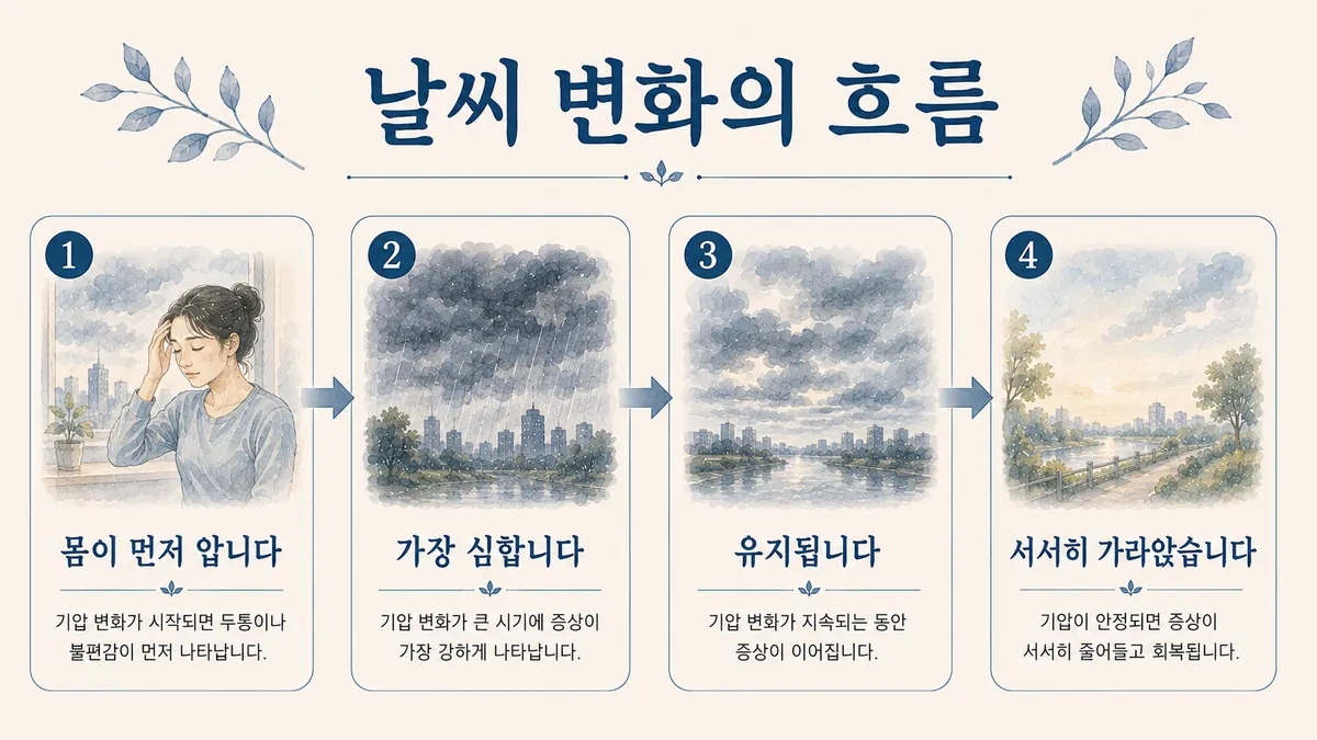 인천 송도 더율한의원 - 기상성 두통 증상