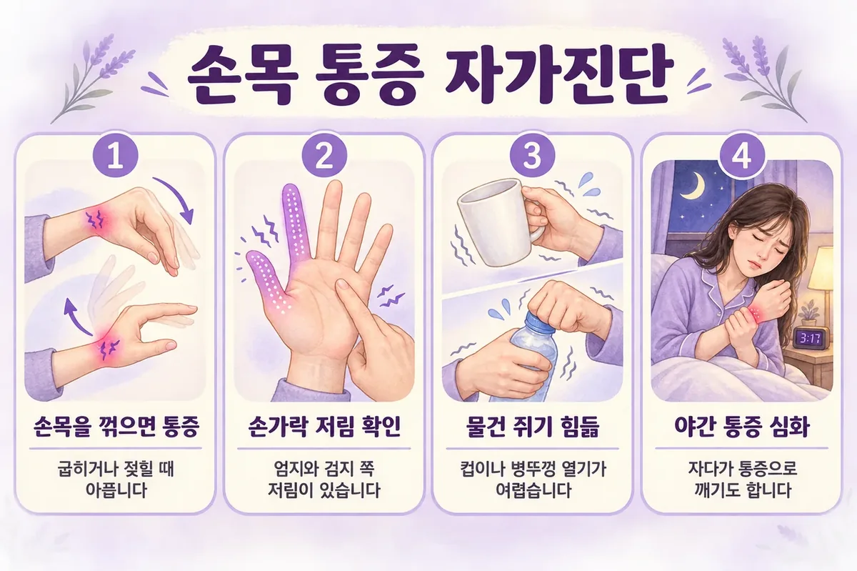 인천 송도 더율한의원 - 손목 통증 자가진단