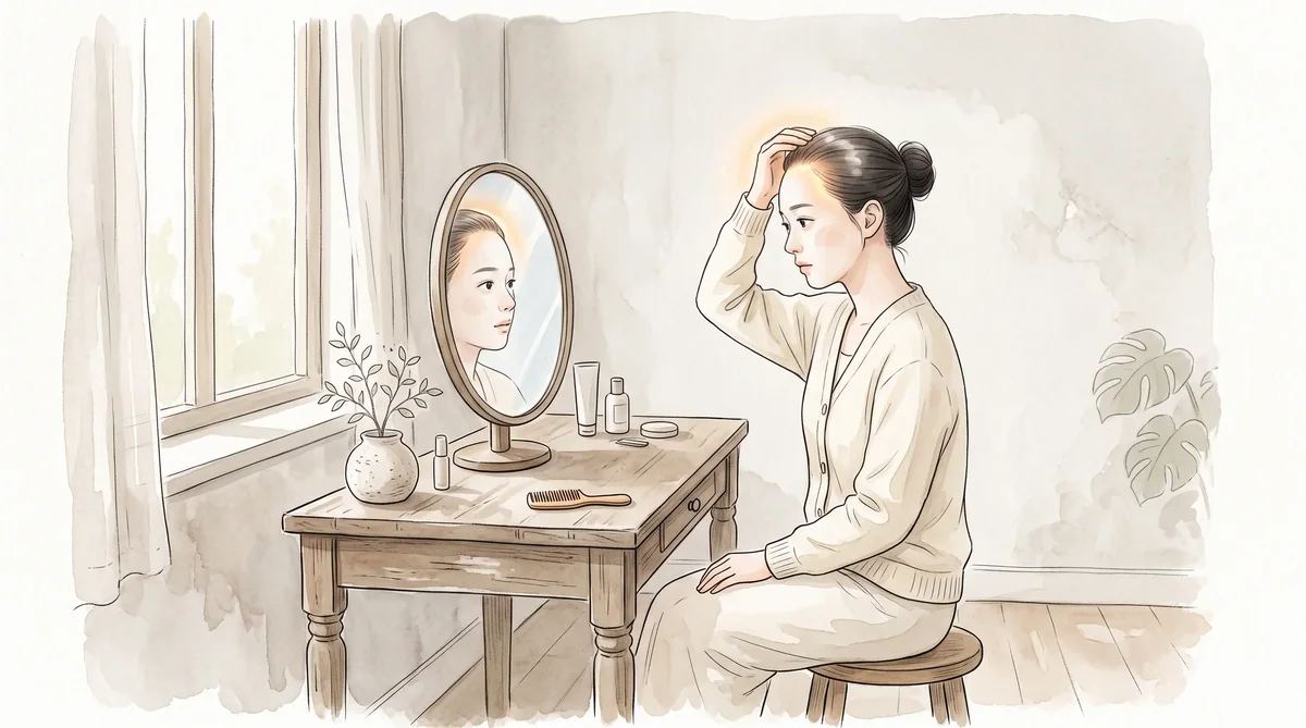 머리를 세게 묶어 앞머리가 뒤로 밀린 견인성 탈모 — 인천 송도 더율한의원